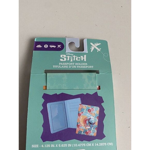 Disney Stitch Surfing Passport Holder Stay Cool Secure Passport For Traveling - Picture 4 of 6